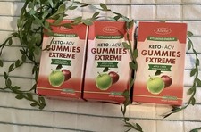 3 Apple Cider Vinegar Gummies Extreme Keto ACV  B12 60 EACH BOTTLE NEW