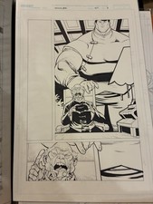 Invincible 47 Original Comic Book Art Page Mister Liu By Ryan Ottley & Kirkman