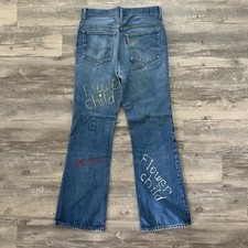 Vintage 70s Levi's Single Stitch 517 Bootcut Denim Jeans Size 31x30