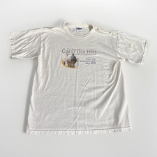 Youth POPE BENEDICT XVI Christ Our Hope 2008 Journey Capital DC T-Shirt L