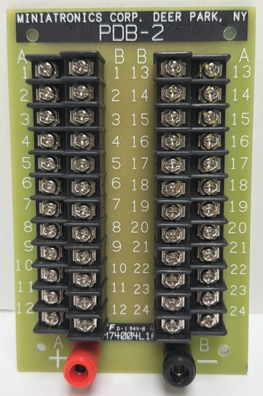 MTH 50-1020 PDB-2 POWER DISTRIBUTION BLOCK DCS 24-PORT TERMINAL 2-POLE ...