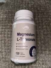 Magnesium L-Threonate 120 Vegan Capsules VPKIN Dietary Supplement Free Shipping