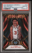 2024-25 Bowman U Chrome - Black Gold Stealth Jalil Bethea Rookie 1/24 PSA 10