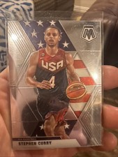 2019-20 Panini Mosaic #260 Stephen Curry USA Olympics Silver Base