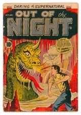 Out of the Night #17 G/VG 3.0 Pre-code Terror Last Issue 1954 comic ACG