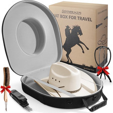Hat Can for Cowboy Travel Extra Large, Waterproof Hard Case Box Storage for Fedo