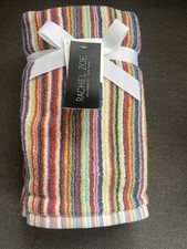 Juego de toallas de mano arco iris a rayas Rachel Zoe 2 piezas