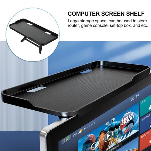 Set Rack Monitor Stand High Gloss Adjustable Screen Shelf Mount - Zdjęcie 9 z 12