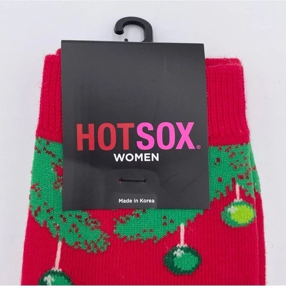 NUEVO Calcetines antideslizantes Hot Sox para mujer Navidad gato talla 4-10 regalos navideños Foto 2 de 4