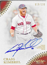 2018 Topps Tier One - Prime Performers Autographs Craig Kimbrel #PPA-CK /130...