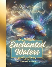 Enchanted Waters: A whimsical Coloring Journey by Jennifer Catmull Paperback Boo