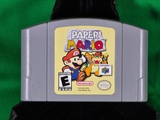 Paper Mario (Nintendo 64, N64) Authentic • Tested • Clean Cart • Minor Wear