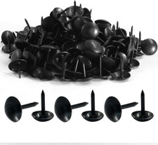 200 Pcs Black Upholstery Tacks Antique Metal Thumb Tacks Round Head Upholstery P