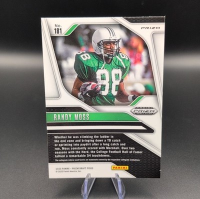 は*い様 RAMA Zenith GMK WoB Moss オークション Panini 2025 Prizm Draft Picks Gold Cracked Ice Randy Moss Marshall