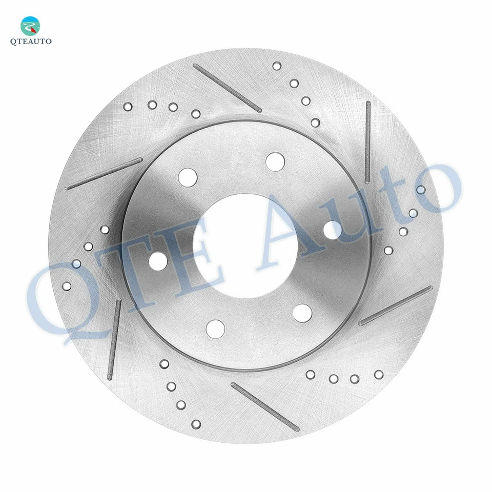 Передние перфорированные щелевые тормозные диски 320 мм для 2004 Nissan Pathfinder Armada - Изображение 2 из 4
