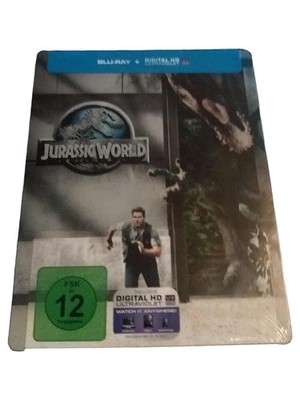 Jurassic World Blu-ray Steelbook Dt/Eng Chris Pratt FSK 12 Sci-Fi