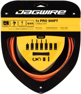 Jagwire 1x Pro Shift Kit for Road & Mountain Bikes | SRAM/ Compatible, Orange