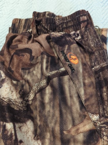 Boys Camo Hunting Fishing Pants Sz 10 / 12 Mossy Oak Break Up Lined - Picture 6 of 6