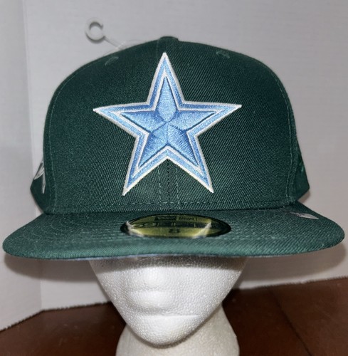 Cappello Berretto Dallas Cowboys NEW ERA 59FIFTY 50° Anniversario Taglia 8 Verde NFL - Foto 1 di 17