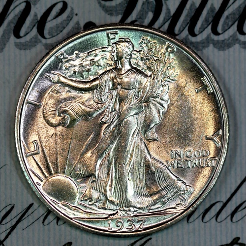 * 1937-S * NEAR+ GEM BU MS WALKING LIBERTY HALF-DOLLAR * FROM COLLECTION