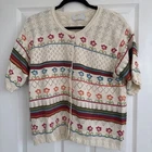 Vintage United Colors Of BENETTON Cardigan 100% Cotton Made In Italy