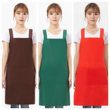 Kitchen Chef Cooking Apron 3 Pockets Waterproof Catering Restaurant Cafe Apron