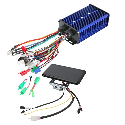 3000W Electric Brushless DC Motor Kit - 72V 4900RPM Motor with Upgraded Speed Controller and Throttle Grip Kit for Go Karts E-Bike Motorcycle