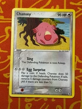 POKEMON TCG CHANSEY 19/112 NON-HOLO RARE LIGHT PLAY FIRERED LEAFGREEN