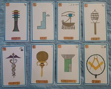 The Way of Cartouche by Murry Hope 1st Edition (1985) Book & Complete Card Deck