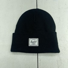 Herschel Black Knit Cuffed Beanie Unisex Adults Size OS