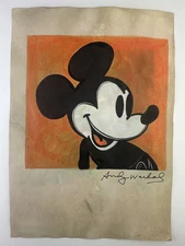 Andy Warhol COA Art Painting Original Drawing Vintage Paper Signed