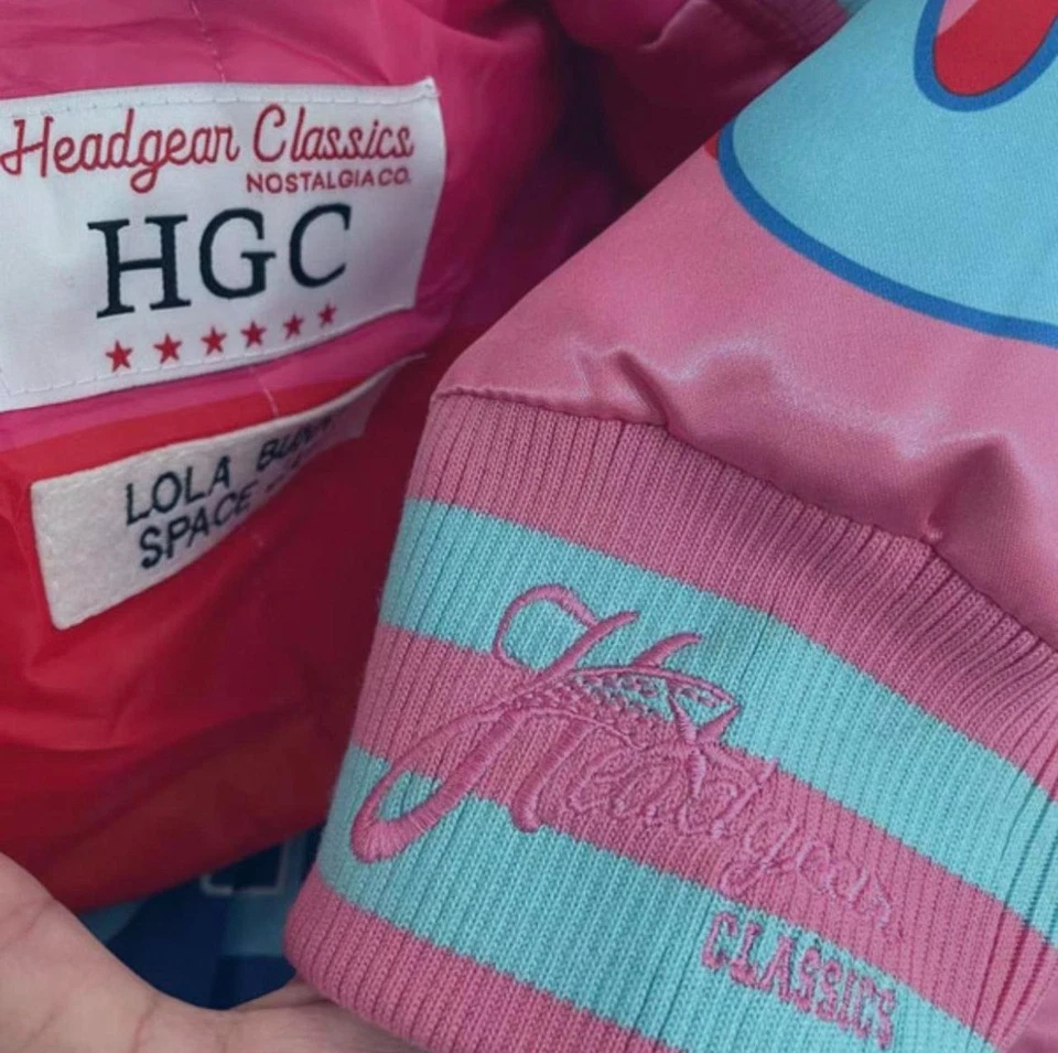 NEW!  RARE (Space Jam) Looney Tunes pink  Galaxy Bomber  Size- XL - Image 4 of 4