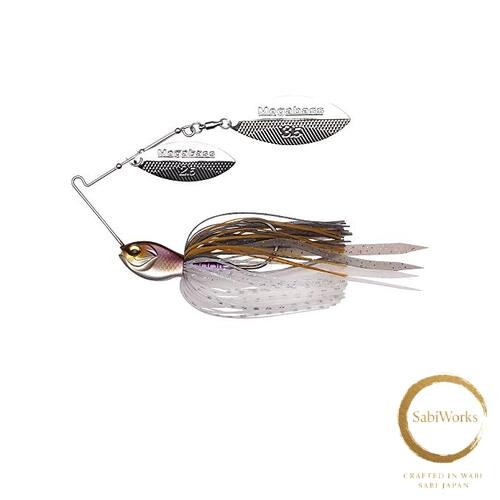 New Megabass SV-3 Double Willow Spinnerbait - Wakasagi 3/4 oz - Image 1