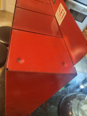 Snap-On Tools USA Vintage Collectible Red Metal Wheel Weights Wall