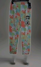 Converse Sweatpants Multicolor Splatter Elastic Waist DrawstringSizeL12/13 years
