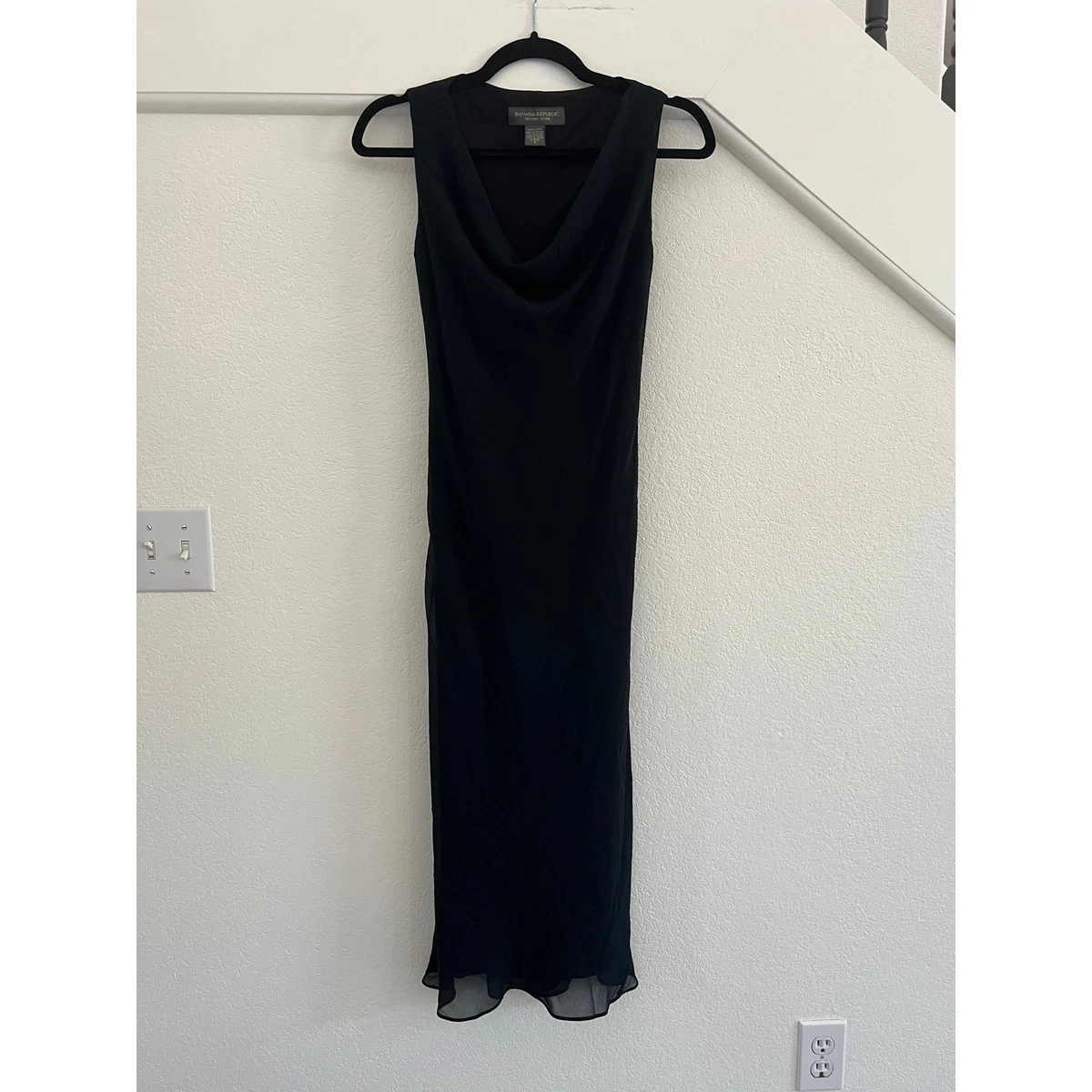chinese dress ladies Banana Republic Navy Halter Neck A-Line Midi Dress