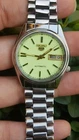 Vintage Seiko 5 7009- 6001 Automatic men wristwatch luminous dial made in Japan