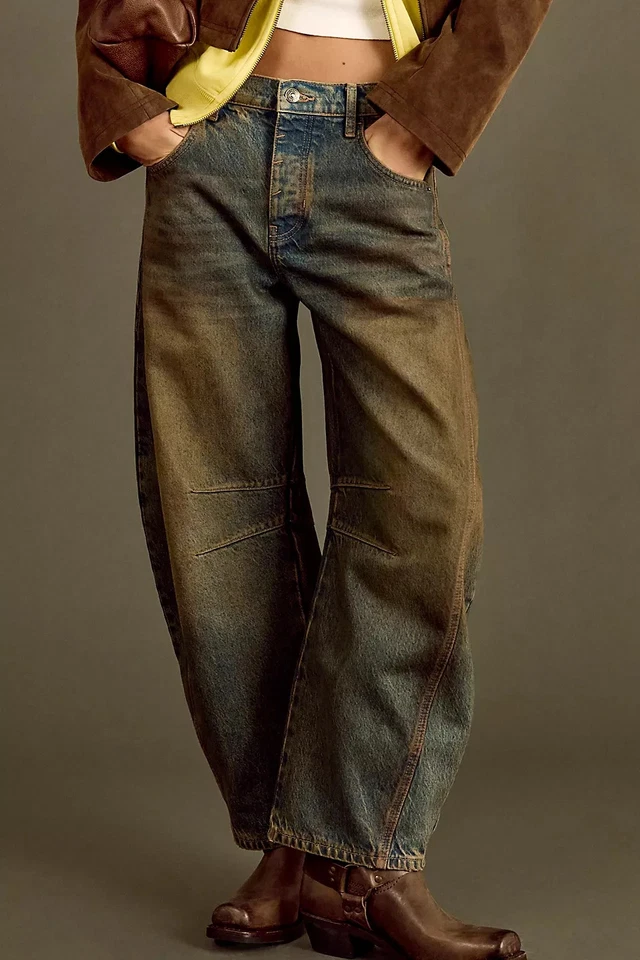 Pantalones de mezclilla FreePeople - We The Free Good Luck tiro medio 80799299 - Mega venta Foto 2 de 4