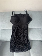 Blashe Dress Sz L Black Romantic Elegant Feminine Padded Chest Party Club