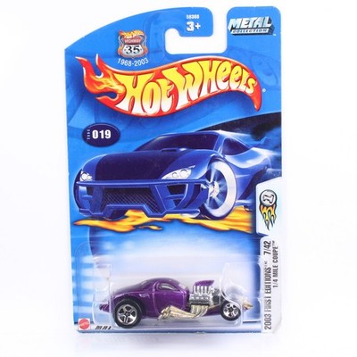 Hot Wheels 2003 - BLUE CARD COLLECTOR - 1/4 MILE COUPE - FIRST EDITIONS