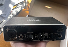 BEHRINGER U-PHORIA UMC22 USB AUDIO INTERFACE in original box- pre-owned