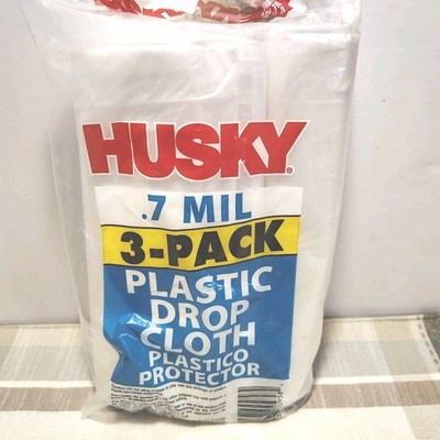 Husky .7 Ml Drop Cloths Three Pack