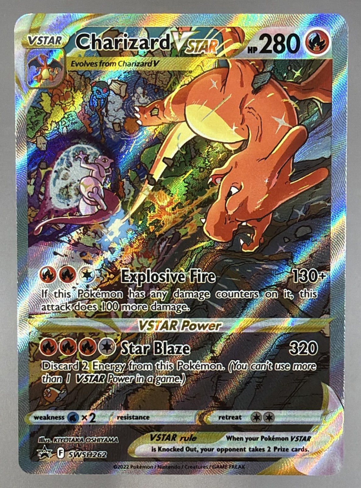 Pokemon Sword & Shield Black Star Promos Charizard VST 2022 #SWSH262 NM