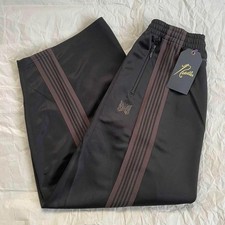 Needles H.D. Track Pants L Black Brown Polyester Smooth Joggers Sportswear  776