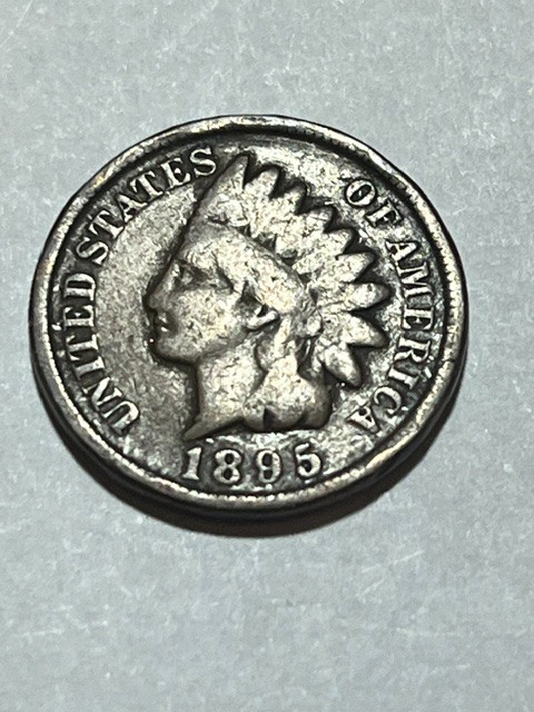 1895 (Philadelphia Mint) Circulated Indian Head Penny Cent