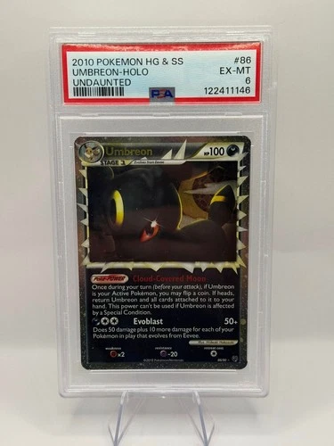 POKEMON UMBREON PRIME UNDAUNTED 86 HOLO PSA 6 INVEST