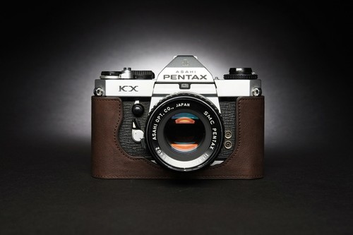 Genuine Real Leather Half Camera Case Bag Cover for Pentax KX SP SPF Film Camera - 第 18/33 張圖片