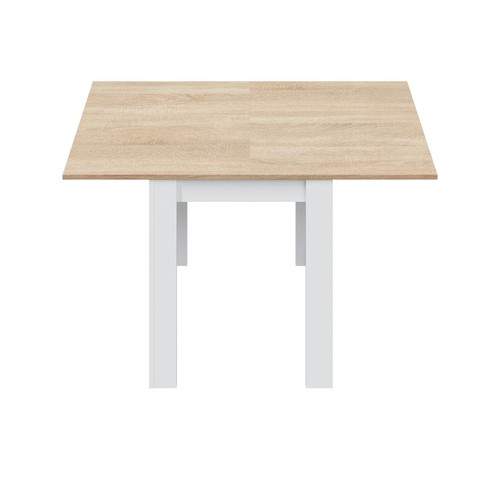 Tavolo da pranzo allungabile 4 posti fino a 134 cm in legno bianco e rovere - Foto 4 di 6