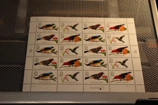 Scott # 3224-25 1998 FULL SHEET of 20 STAMPS 0.32 CT TROPICAL BIRDS
