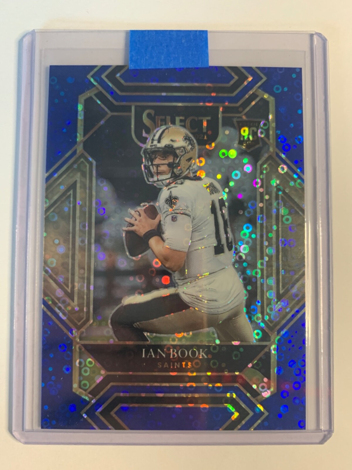 2021 Select Ian Book #279 Blue Disco Prizm Rookie RC #D /25 Saints